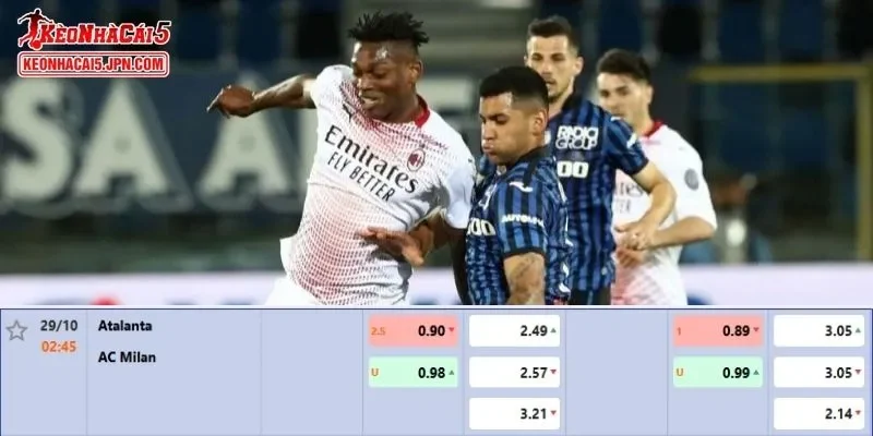 Soi kèo chi tiết nhất cho trận đấu giữa Atalanta vs AC Milan